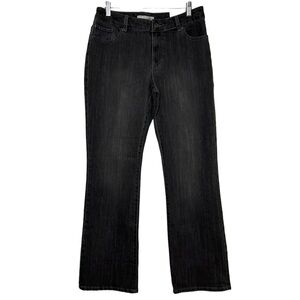 New Chicos Platinum Denim Bootcut Jeans Charcoal Wash Chicos Sz 0.5 US 29